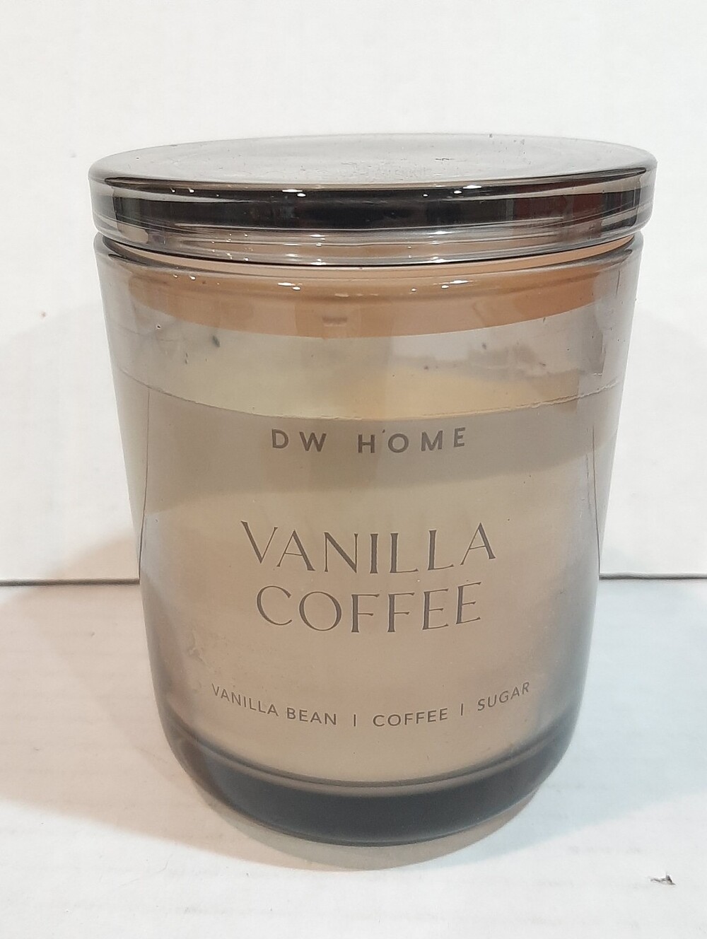 DW Home Brand Candle in the Vanilla Coffee Scent Burned Couple Of Times